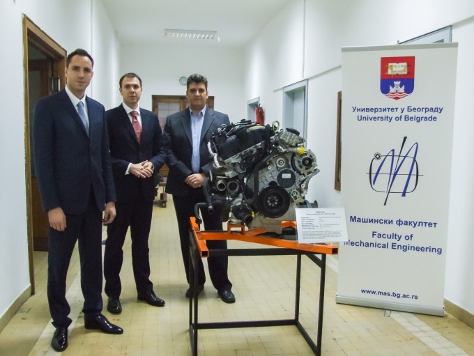 auto magazin srbija delta motors bmw donirali motor masinskom fakultetu univerziteta u beogradu