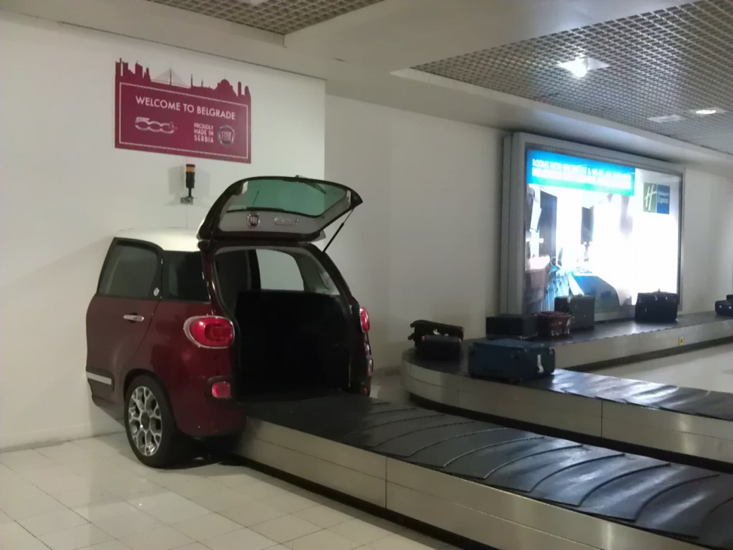 auto magazin srbija fiat 500l aerodrom nikola tesla beograd