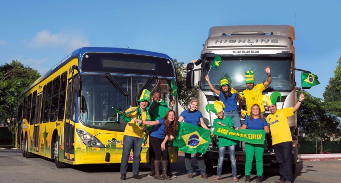 Scania u bojama Brazila