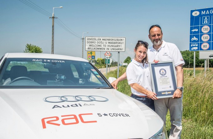 auto magazin Audi A6 2.0 TDI ultra sets Guinness World Record after travelling in 14 countries without refueling