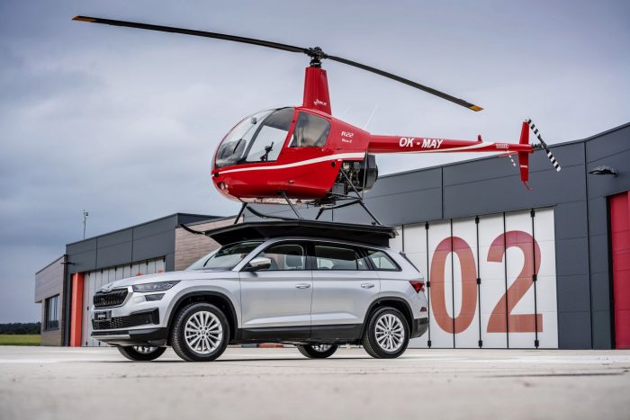 Škoda Kodiaq helikopter